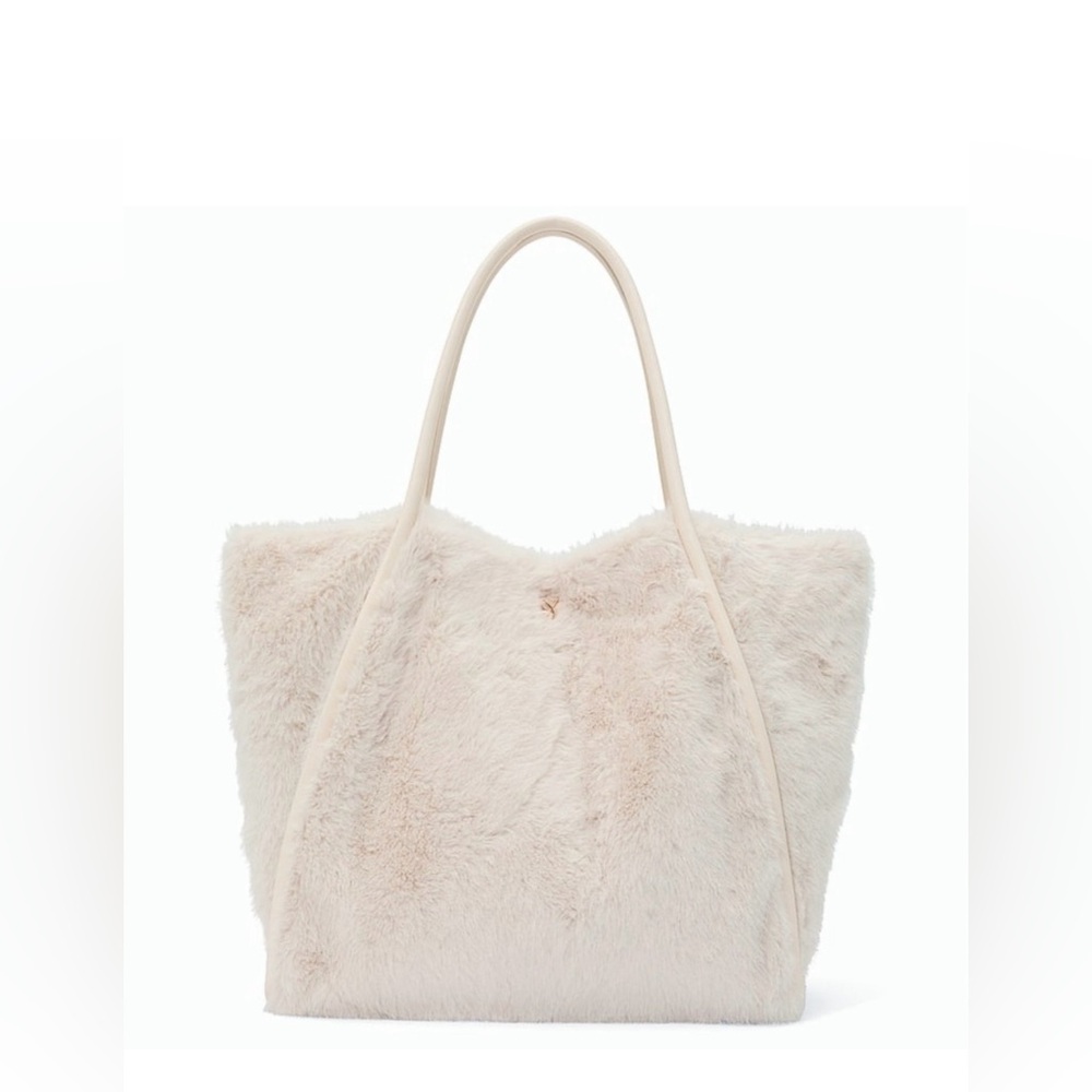 Victoria’s Secret Cream Faux Fur Tote Bag